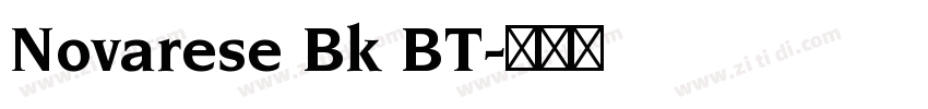 Novarese Bk BT字体转换